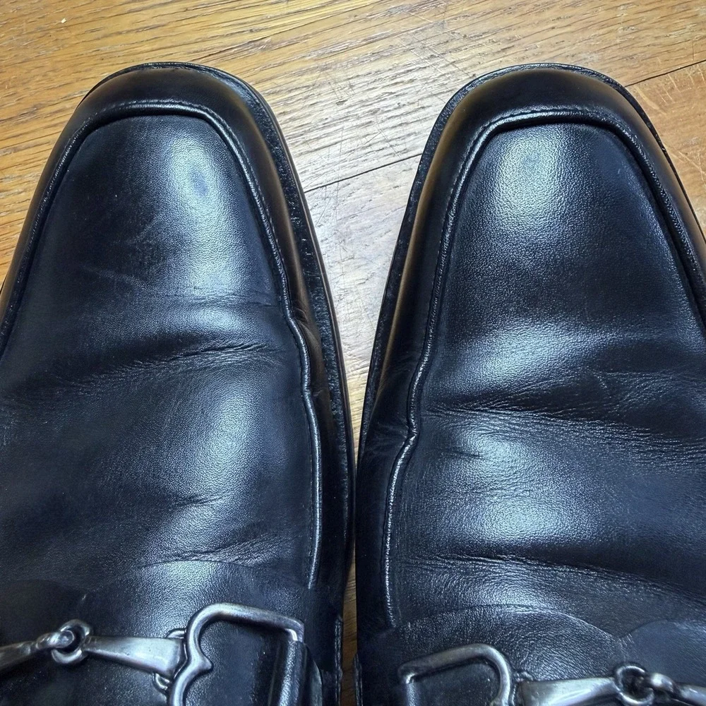 Brunomagli Nardo‎ Mens 12 M Penny Loafers Shoes Black Leather Horsebit Italy Brunomagli Nardo Mens 12 M Penny Loafers Shoes Black Leather  main image 3